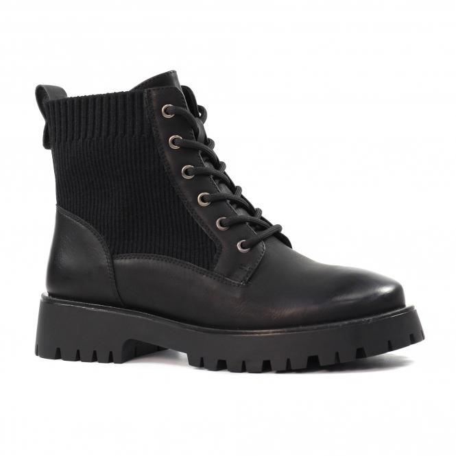 Lunar Tetris Black Ankle Boot