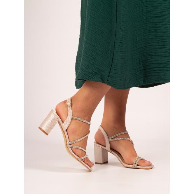 Lunar Toulouse Champagne Block Heel Sandal