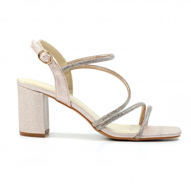 lunar Toulouse Champagne Block Heel Sandal