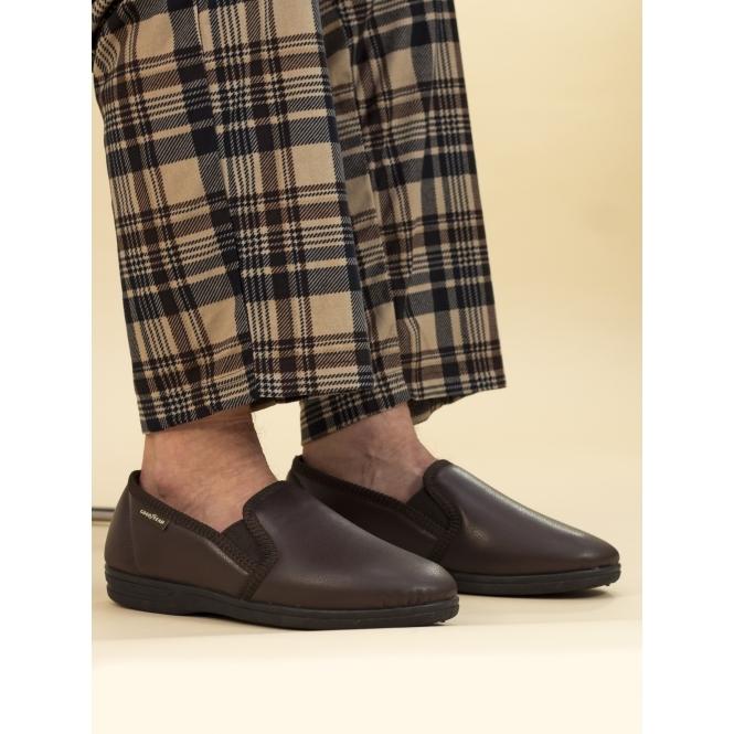 Lunar Trent Brown Slipper