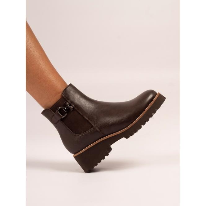 Lunar Union Brown Ankle Boot