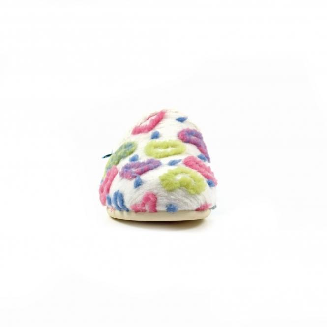 Lunar Valentine White Mule Slipper