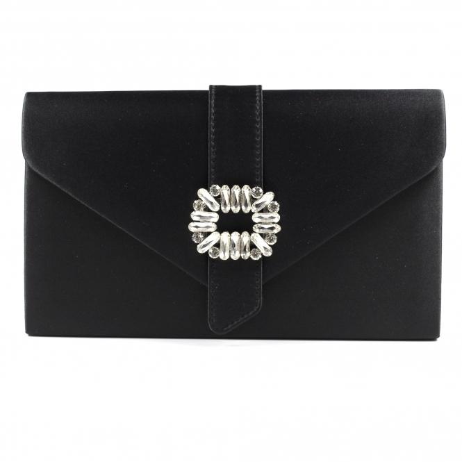 lunar Venice Black Satin Bag