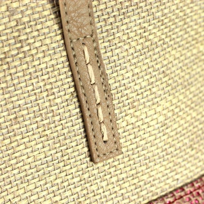 Lunar Verena Pink Stripe Beach Bag