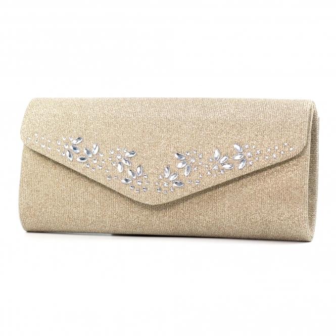 Lunar Willow Gold Clutch Bag