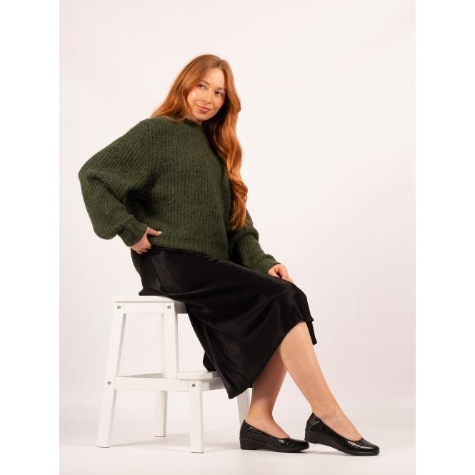 Lunar Winnie Black Wedge Shoe