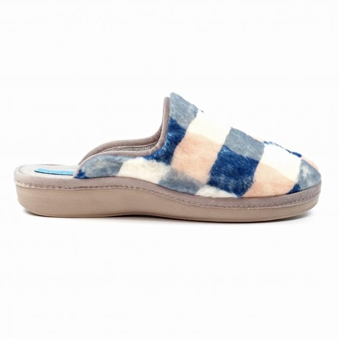 lunar Yasmina Blue Mule Slipper