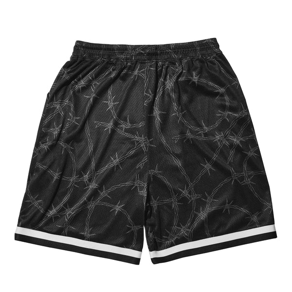 Lurking Class Barbed Women's Mesh Shorts - Black/White