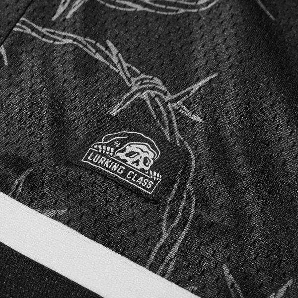 Lurking Class Barbed Women's Mesh Shorts - Black/White