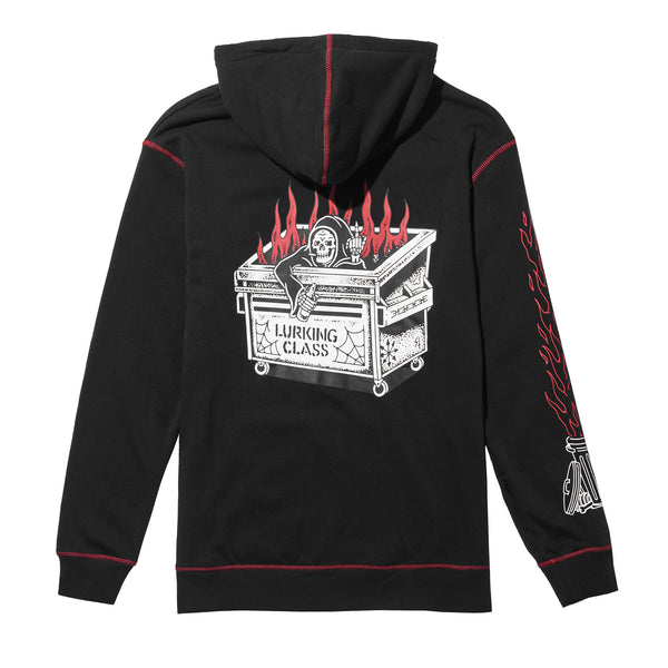 Lurking Class Dumpster Fire Women's Zip Hoodie - Black