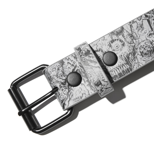 Lurking Class Global Infestation X Stikker Studded Belt - Grey