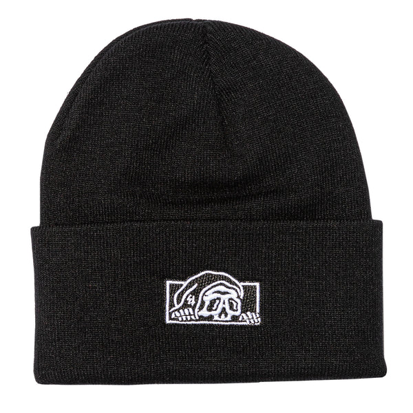 lurking class Lurker Gas Station Box Logo Beanie - Black