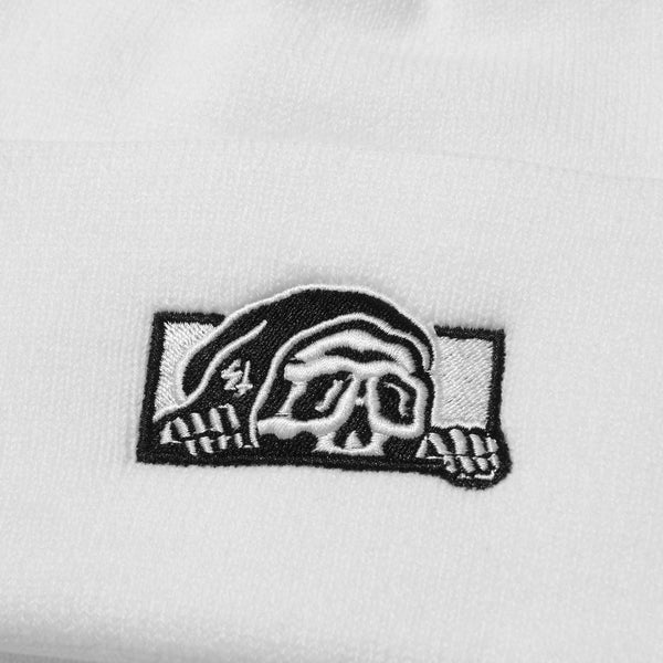 Lurking Class Lurker Gas Station Box Logo Beanie - White