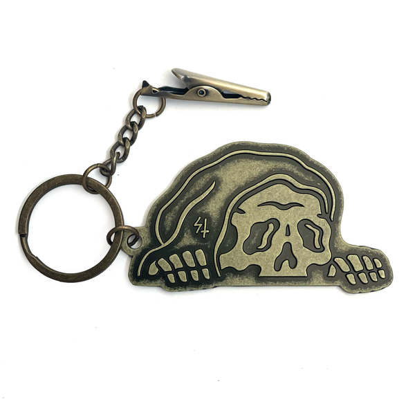 lurking class Lurker Roach Clip Keychain - Antique Brass