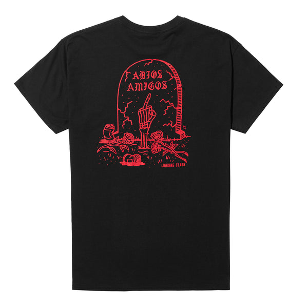 lurking class Adios Tee - Black/ Red