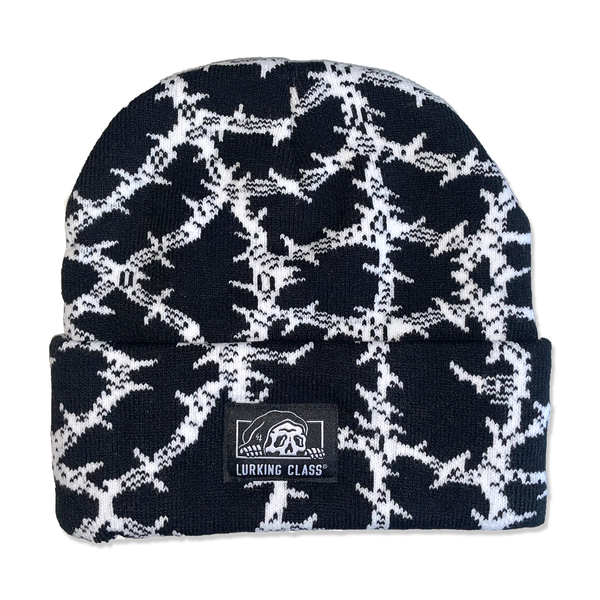 lurking class Barbed Web Beanie - Black