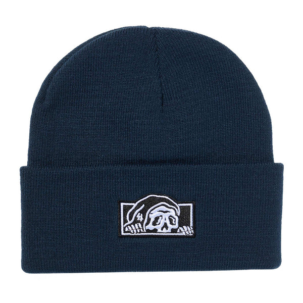 lurking class Box Logo Beanie - Navy