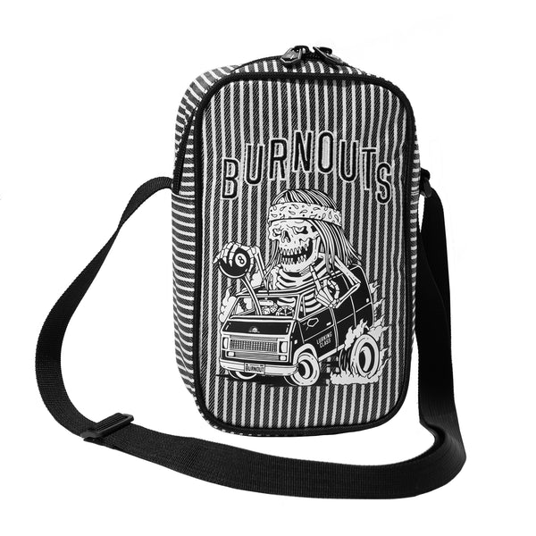 lurking class Burnouts Side Bag - Black/White