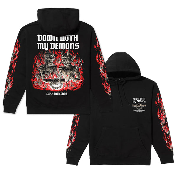 Lurking Class Demons X Stikker Hoodie - Black