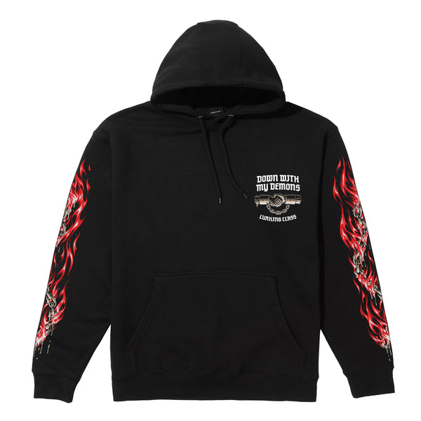 Lurking Class Demons X Stikker Hoodie - Black