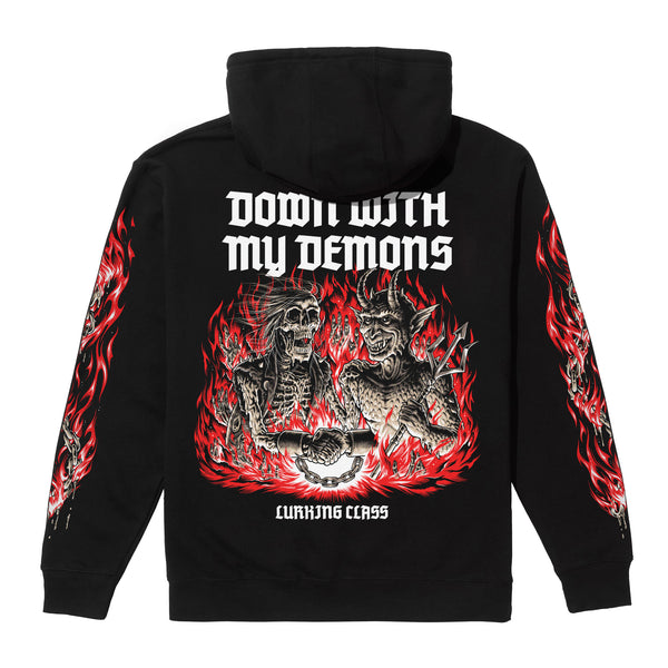 lurking class Demons x Stikker Hoodie - Black