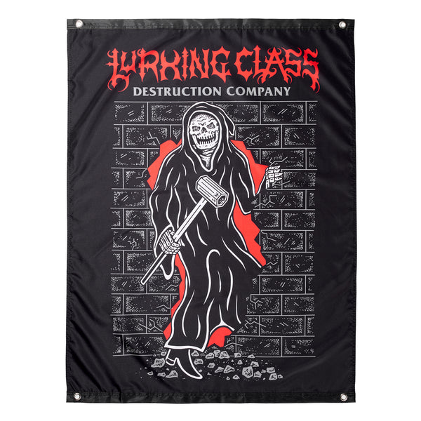lurking class Destruction Co. Banner - Black/Red