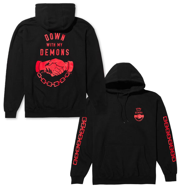Lurking Class Down With My Demons Hoodie - Black/ Red
