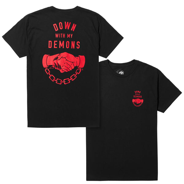 Lurking Class Down With My Demons Tee - Black/ Red