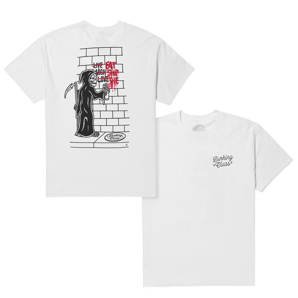 Lurking Class Eat Shit Die Tee - White