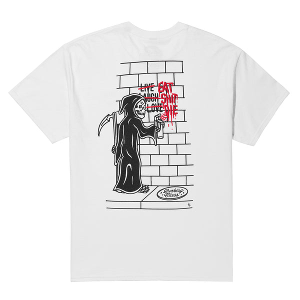 lurking class Eat Shit Die Tee - White