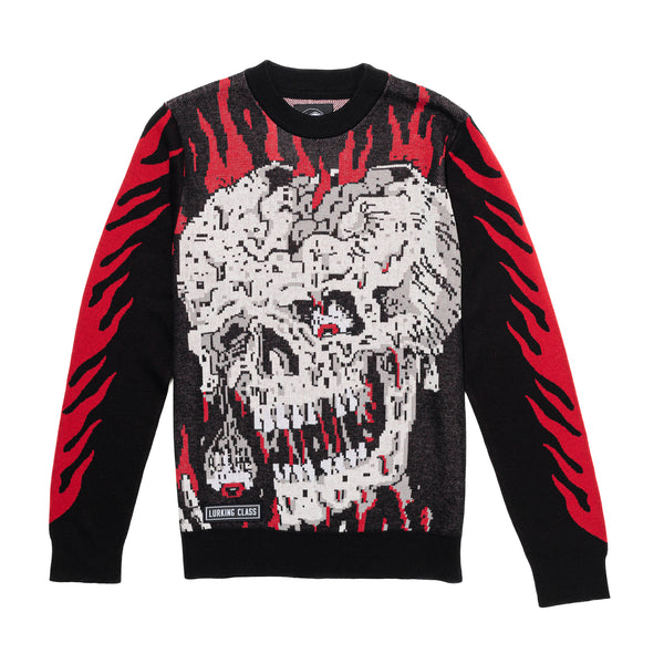 lurking class Face Melter Sweater - Black
