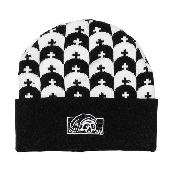 lurking class Graves Beanie - Black/White