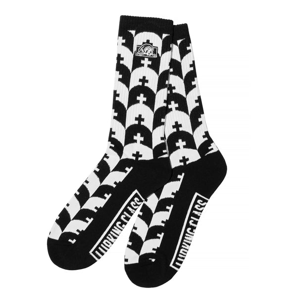 lurking class Graves Socks - Black/White