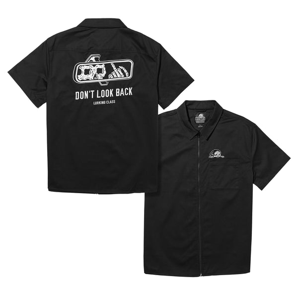 Lurking Class Look Back Full Zip Work Shirt - Black