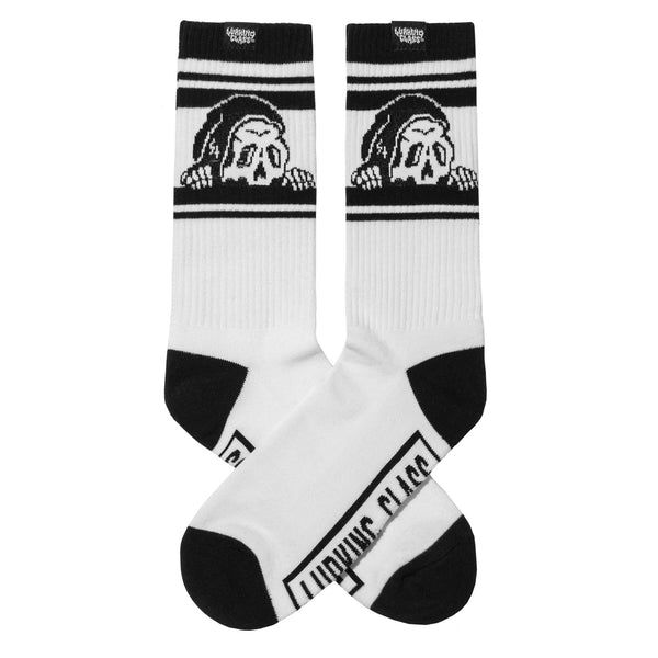 lurking class Lurker Stripe Socks - White