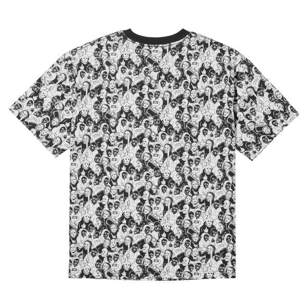 Lurking Class Mob Knit Tee - Black/White