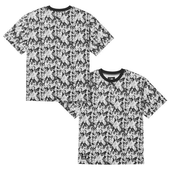 Lurking Class Mob Knit Tee - Black/White