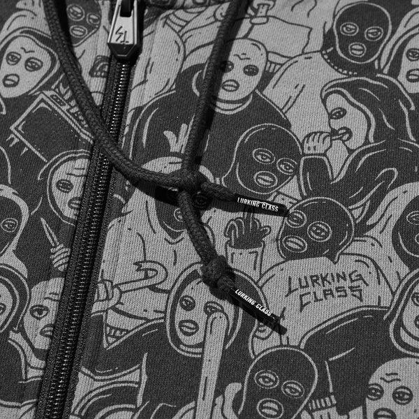Lurking Class Mob Zip Hoodie - Black
