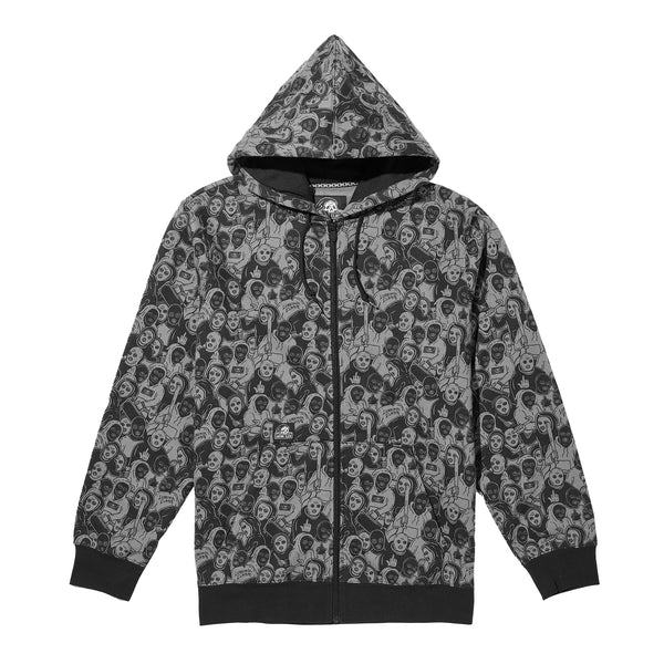 lurking class Mob Zip Hoodie - Black