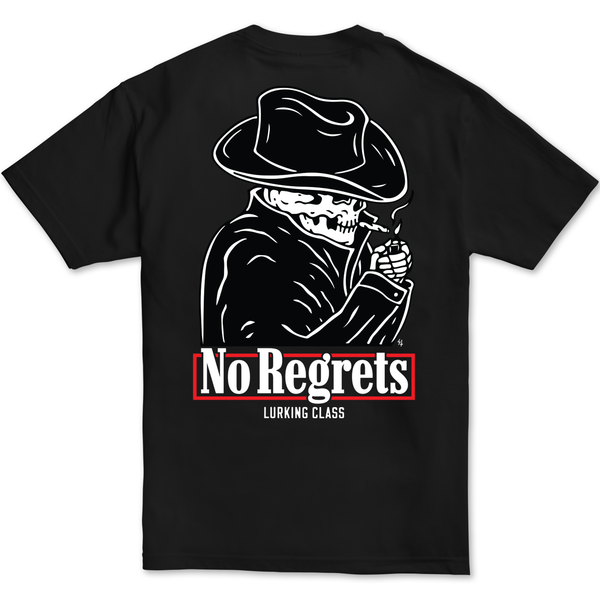 lurking class No Regrets Tee - Black