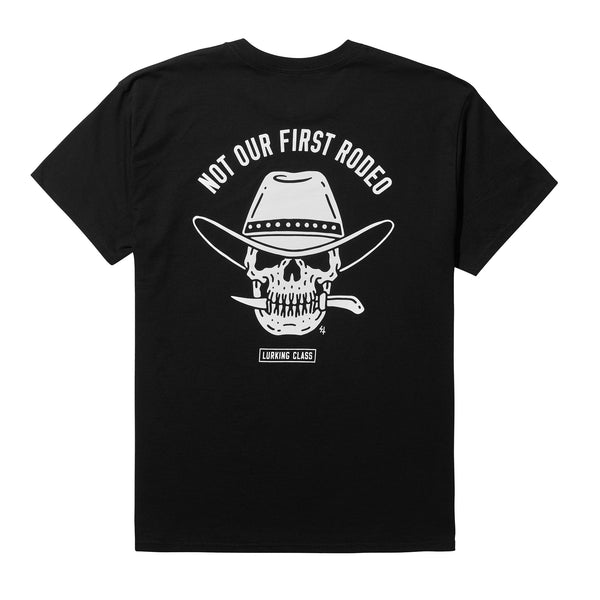 lurking class Not Our First Rodeo Tee - Black