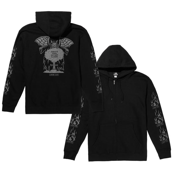 Lurking Class Party's Over II Zip Hoodie - Black