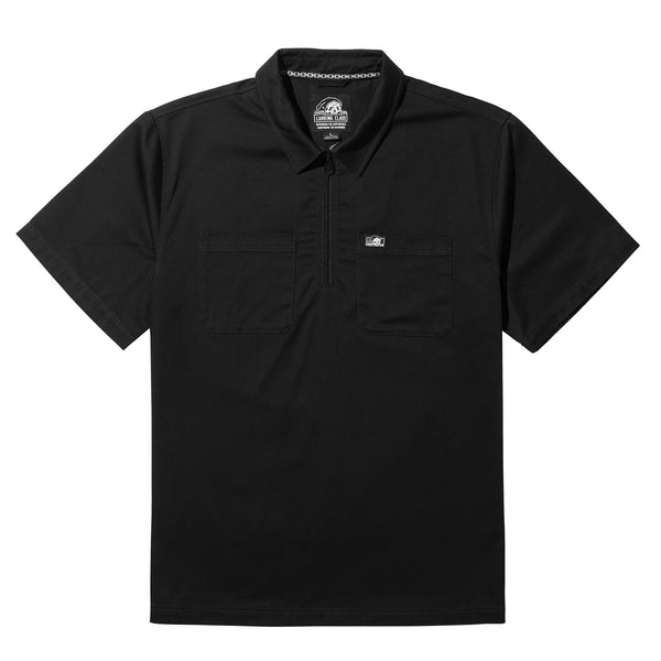 Lurking Class Shatter 1/4 Zip Work Shirt - Black