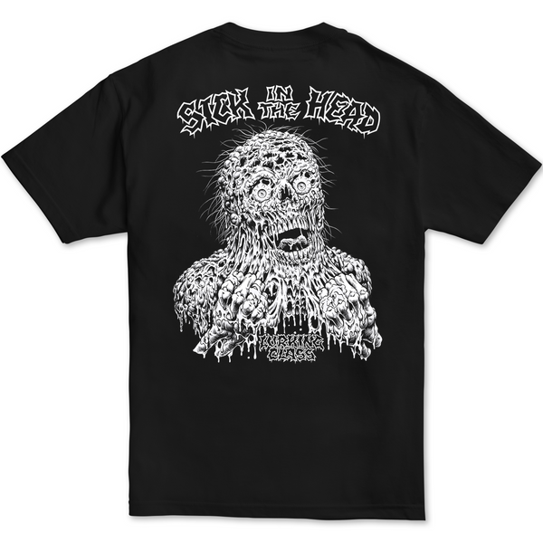lurking class Sick In The Head x Stikker Tee - Black