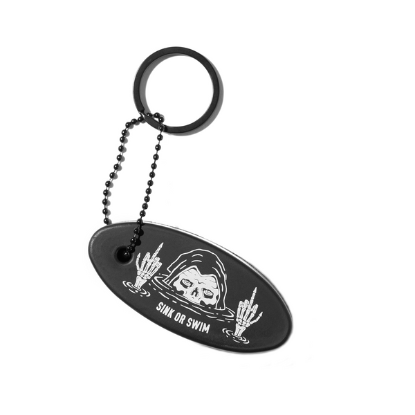 lurking class Sink or Swim Floaty Keychain - Black