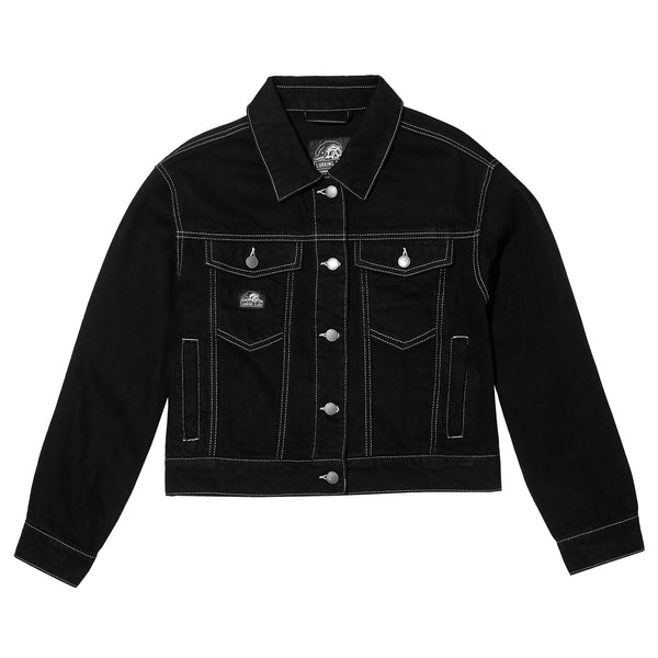 Lurking Class Skullfly Women's Denim Jacket - Black