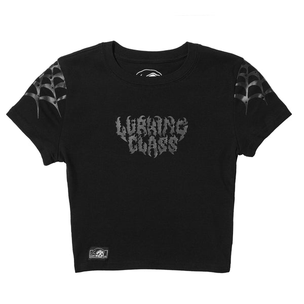 lurking class Thorn Women's Crop Tee - Black
