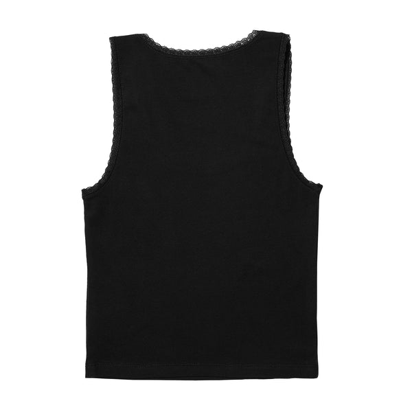 Lurking Class Tomb Lace Women's Crop Tank - Black