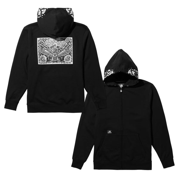 Lurking Class Unchained Body Bag Zip Hoodie - Black