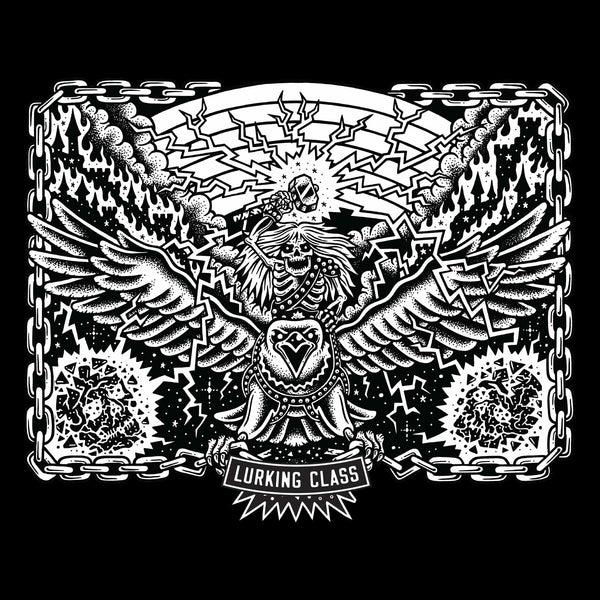 Lurking Class Unchained Raglan Hoodie - Washed Black